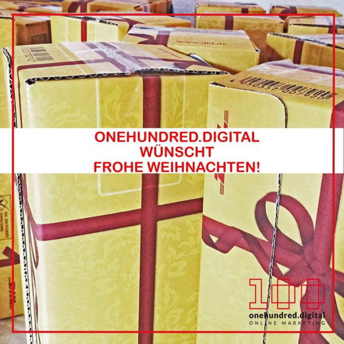 onehundred.digital wünscht frohe Weihnachten