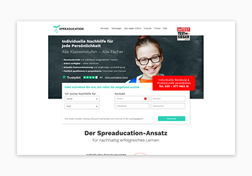 Case spreaducation - optimiert durch onehundred.digital - Online Marketing Agentur Berlin